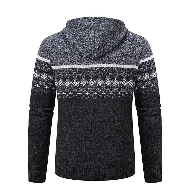 NORDIC™ | Strickjacke mit Reißverschluss & Kapuze