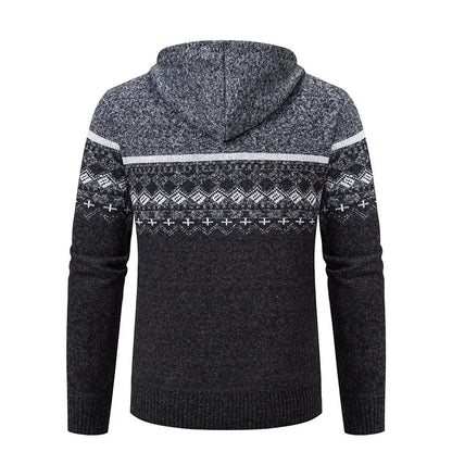 NORDIC™ | Strickjacke mit Reißverschluss & Kapuze
