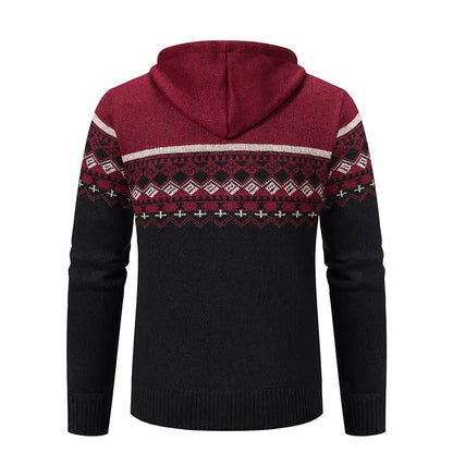 NORDIC™ | Strickjacke mit Reißverschluss & Kapuze