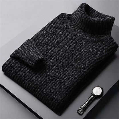 NORDHAVEN™ | Strukturierter Rollkragen-Strickpullover