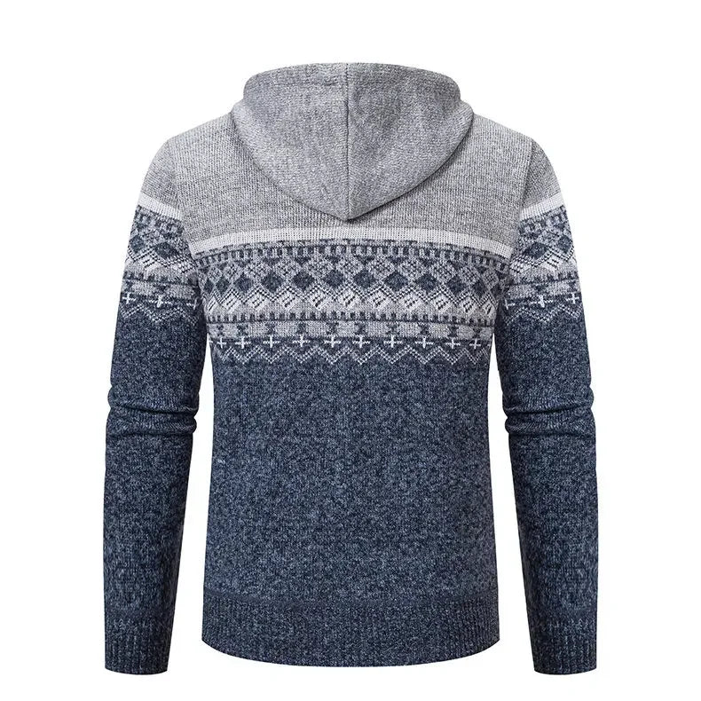 NORDIC™ | Strickjacke mit Reißverschluss & Kapuze