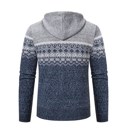 NORDIC™ | Strickjacke mit Reißverschluss & Kapuze